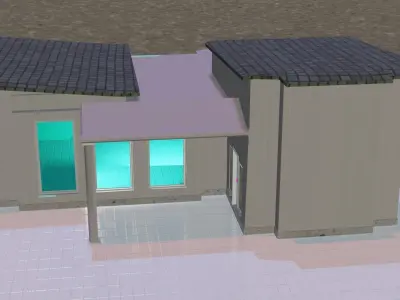 Model of Modern  house Free 3D model