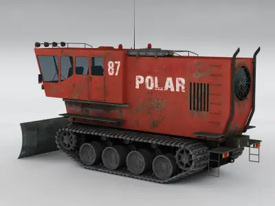 Polar transporter V3 red 3D model