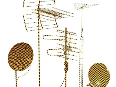 Radio Antenna 3D model