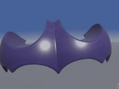 Bat Logo V2 Batarang 3D print model