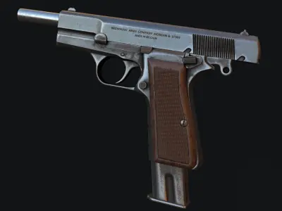 Browning HP Free low-poly 3D model