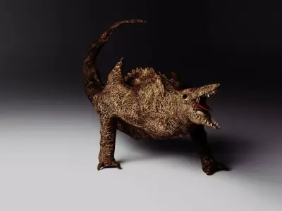 Skull Crawler 3D Model Rigged and Textured 3D model