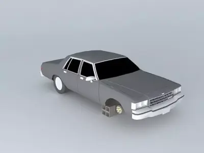 3 Wheel Caprice Free 3D model
