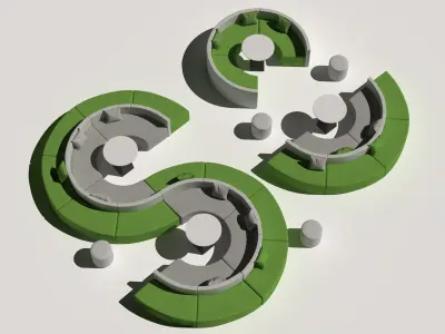 Office Sofa 3D model