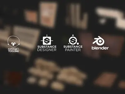 TRENCH SCENE 130 PROPS and Materials For UNREAL ENGINE 4 and 5 3D model