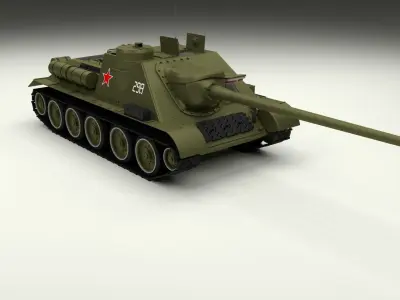 USSR Armor Pack with Interior and Engine Bay 3D model