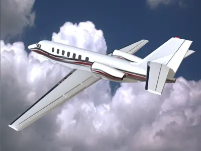 Cessna Citation Sovereign business jet 3D model