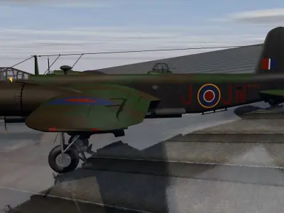 Short Stirling Mk-3 - RNZAF 3D model