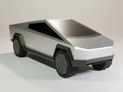 Tesla Cybertruck Low-poly 3D model