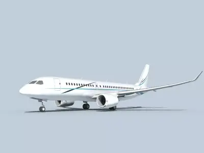 Bombardier CS100 Corporate 3 3D model