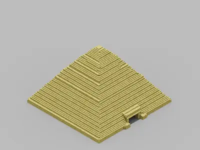Pyramid egyptian Low-poly 3D model