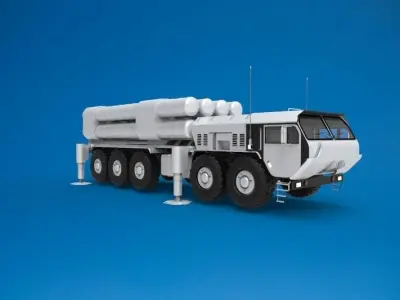 THAAD Terminal High Altitude Area Defense 3D model