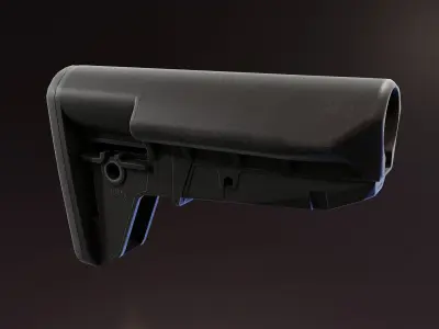 BCM Stock Mod 2 Low-poly 3D model