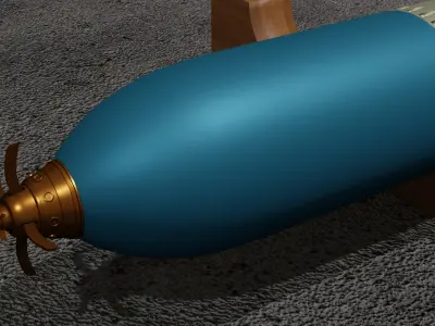 Torpedo G7a Germany WWII Free 3D model