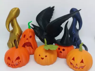 Halloween Raven STL Free 3D print model