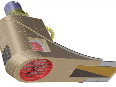 mjs 1812 Veth Jet 360 thruster for Smit Bronco tug 3D print model