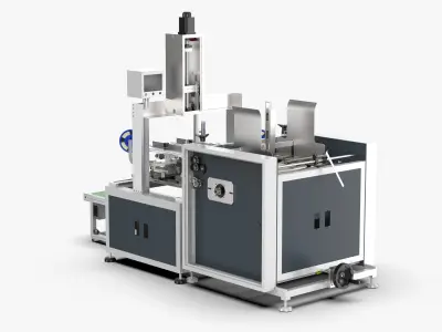 Automatic Gift Box Corner Sticking Machine 3D model