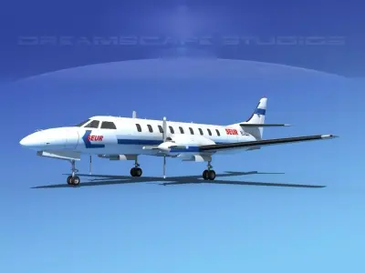 Swearingen SA226 Metroliner SEUR 3D model