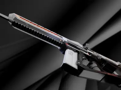 ZerTech Banshee the future rifle gun 3D model
