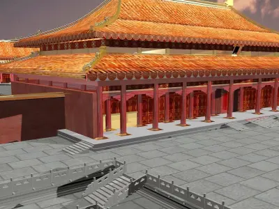 Chinese forbidden city 3D model