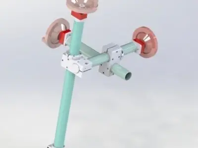 XYZ axis fine-tuning handle 3D model