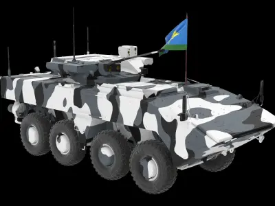 VPK-7829 Bumerang Urban Clean Low-poly 3D model