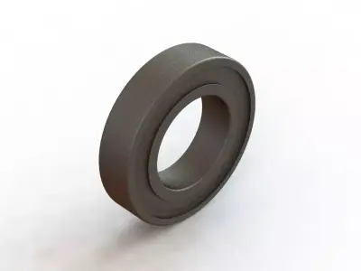 Deep Groove Ball Bearing Rolamento Rigido de Esferas 6210 2Z 3D model