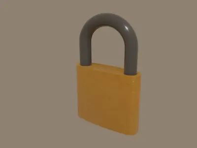 Padlock 3D model
