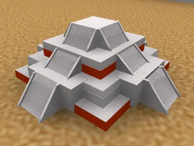 TENOCHTITLAN 3D ANCIENT CITY MAX 2010 3D model