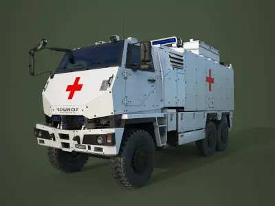 Mowag Durro III Ambulance 3D model