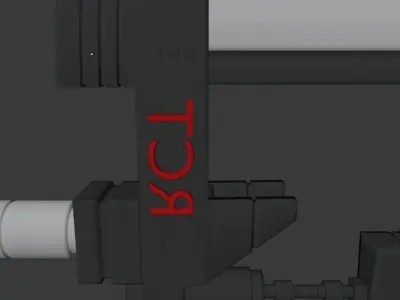 Futuristic Black Sword Free 3D model