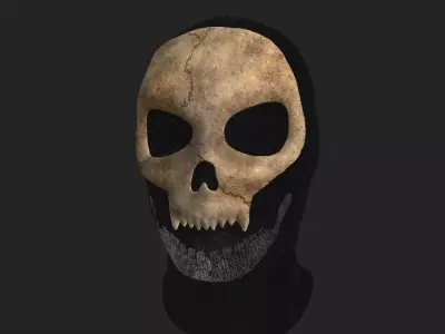 Skull Balaclava Low-poly 3D model