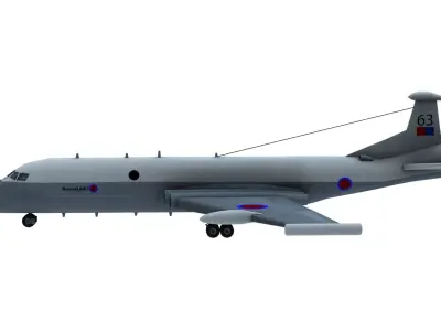 Lowpoly Nimrod AEW3 3D Model Low-poly 3D model