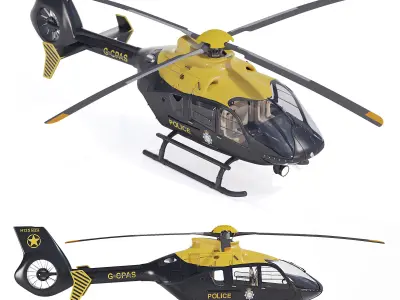 Airbus Helicopter H135 Police 3D model