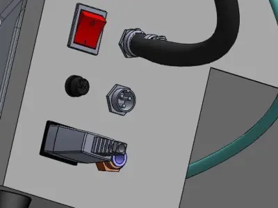 Handheld of screw machine 3D model