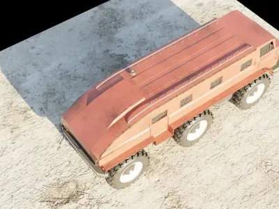 ZIL-E167 soviet monster truck - free model Free low-poly 3D model