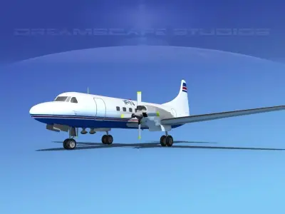 Convair CV-580 IFL Group 3D model