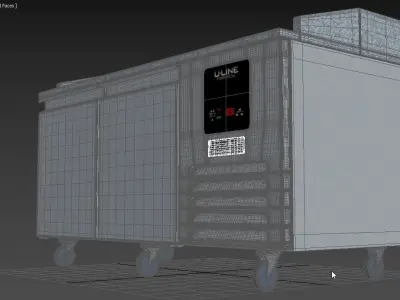 U-Line Pizza Prep Table Refrigerators UCPP466 SS61A 3D model
