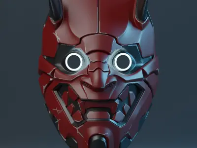 Cyberpunk Cat Mask 3D print model