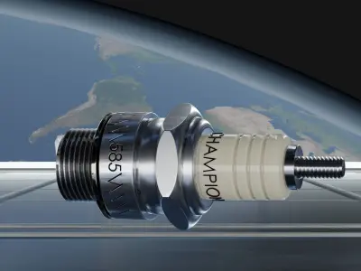 Spark Plug-Realistic Automotive Engine Component 3D Model 3D model