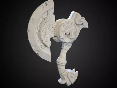 Stylized Axe 07 3D model