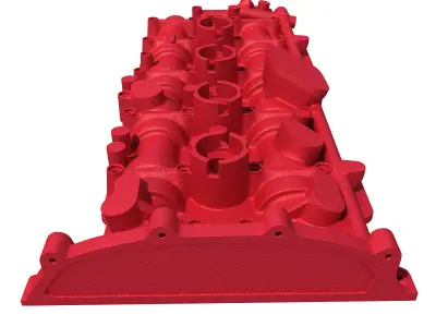 Red Engine Cover 3D model
