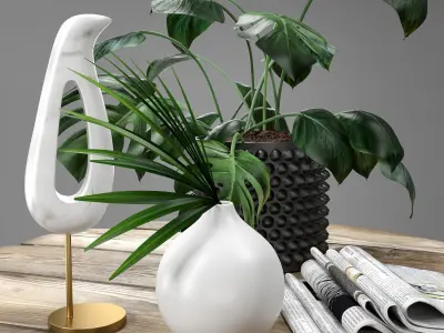 Decorative set 001 3D model