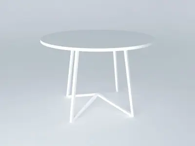 Table Round Basic Free 3D model