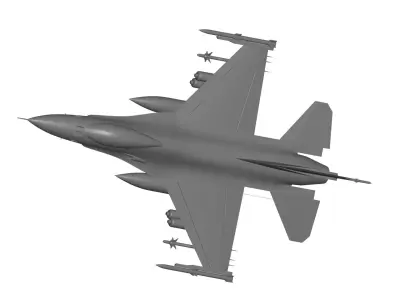 F-16 Fighting Falcon variants 3D model