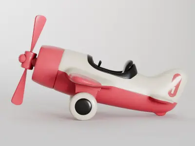 Toy Plane Collection Set 3D model purchase