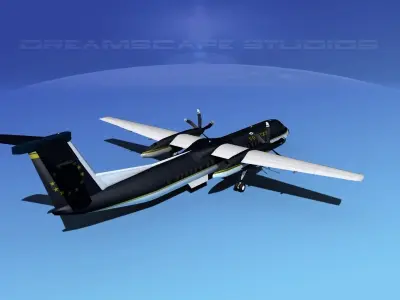 Dehaviland DHC-8 400 Freedom Express 3D model