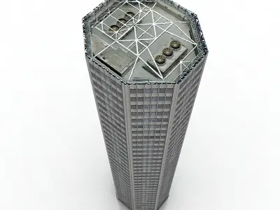 10 Buildings A Low-poly 3D model