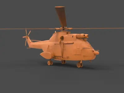SA 330 Puma 3D print model