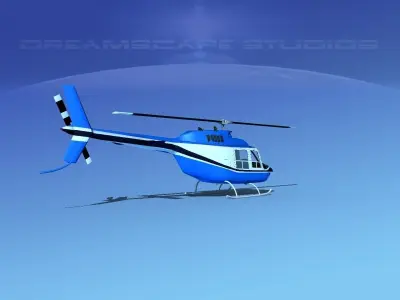 Bell 206 JetRanger V05 3D model